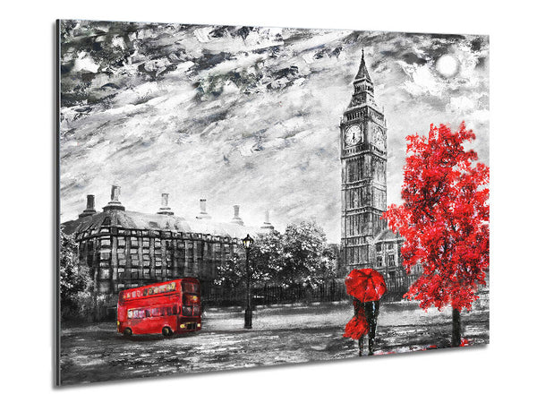 Romance In The City Metal Print