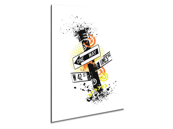 Funky Street Signs Metal Print