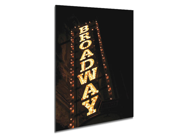 Broadway Lights Metal Print