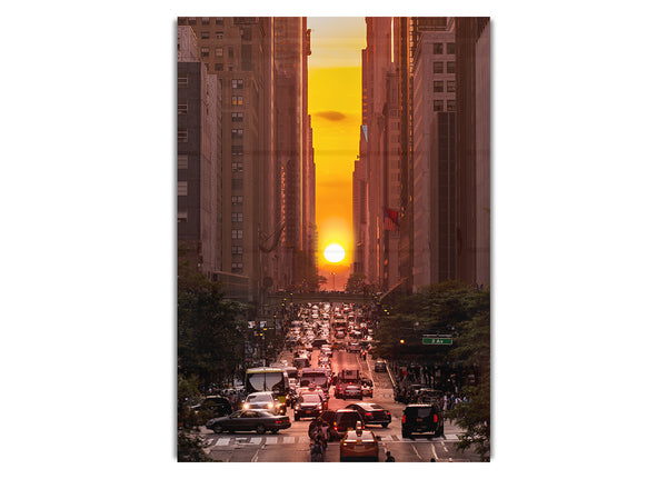 Sunset Through The Streets Of NYC