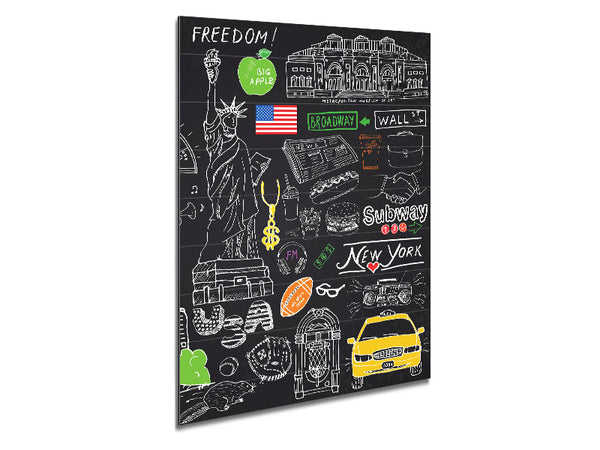 Greatest Things Of NYC Metal Print