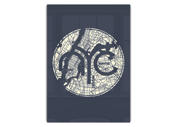 Retro map Of The City 2