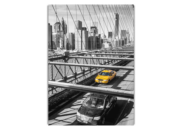 Brooklyn Bridge Yellow Cab NYC