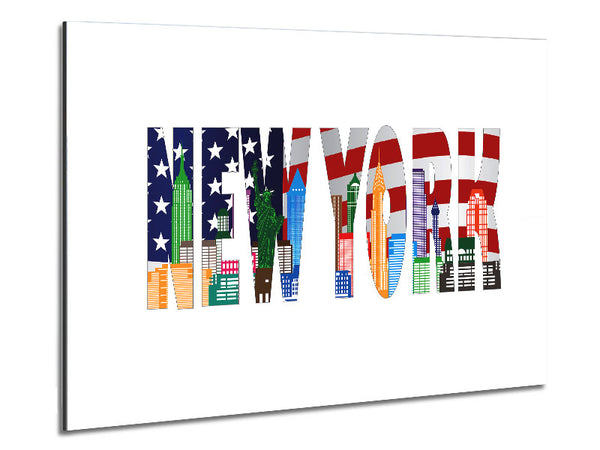 NYC Sign Metal Print