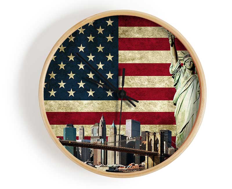 NYC Montage Clock - Wallart-Direct UK