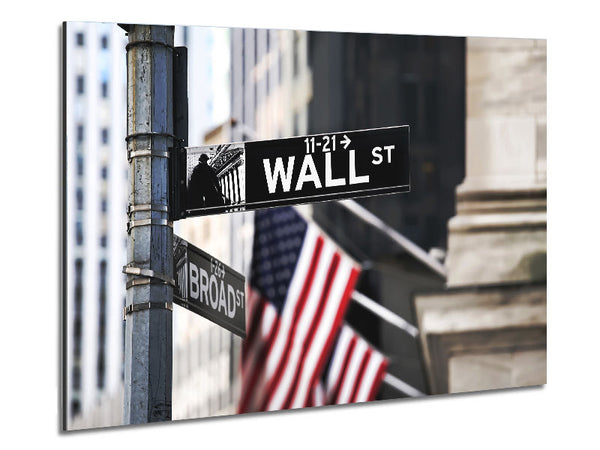 Wall St Metal Print