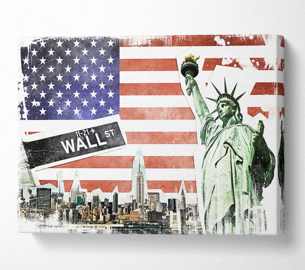  A Canvas Print of Montage Of NYC Canvas Print
