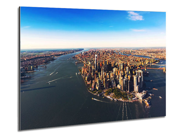 The Harbour Around NYC Metal Print