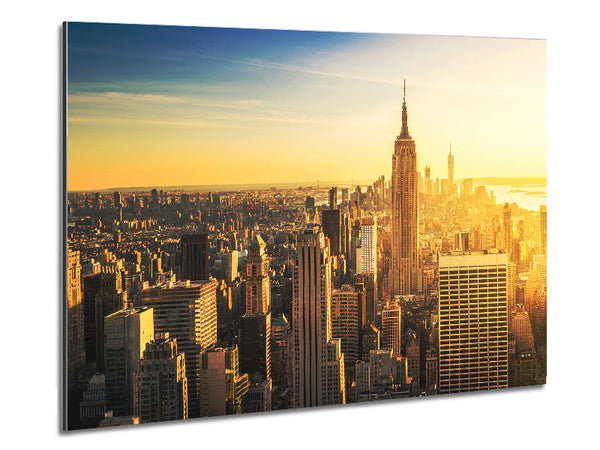 Beautiful Yellow Sunrise Metal Print