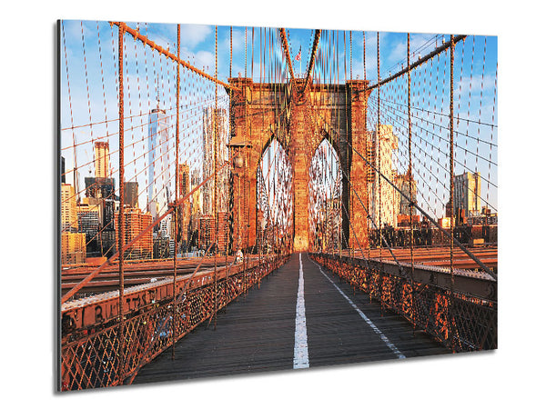 Brooklyn Bridge Structure Metal Print