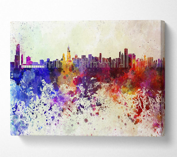 A Canvas Print of Rainbow Splash 1 Canvas Print