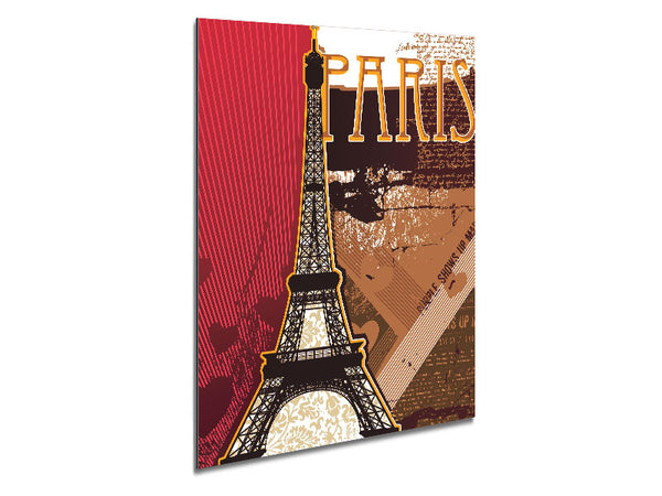 Eiffel Tower Love 4 Metal Print