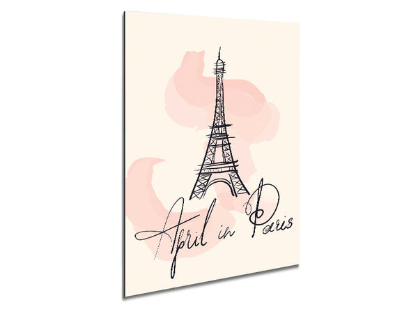 Eiffel Tower Love 3 Metal Print