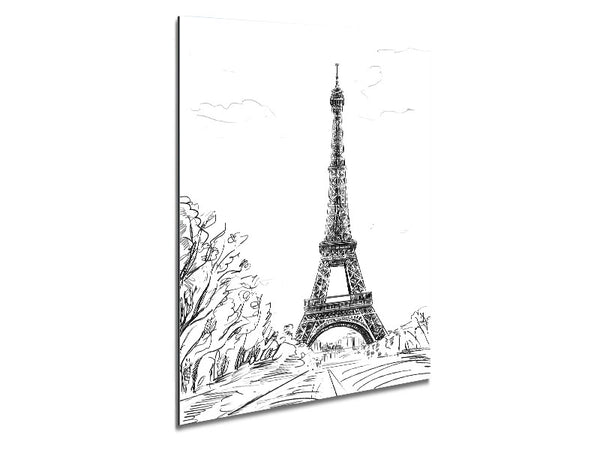 Eiffel Tower Love 6 Metal Print