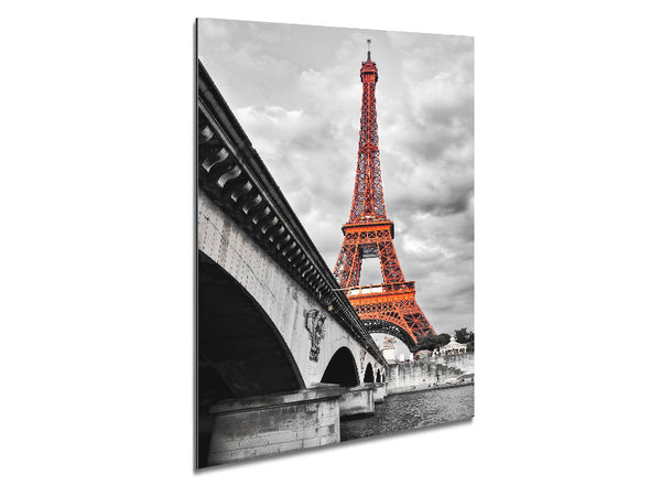 Eiffel Tower Over The River Seine 5 Metal Print