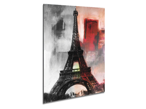 Eiffel Tower Retro 9 Metal Print