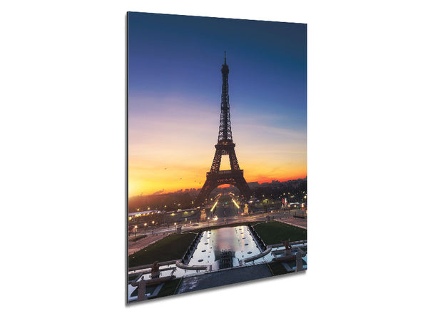 Eiffel Tower Sunset 6 Metal Print