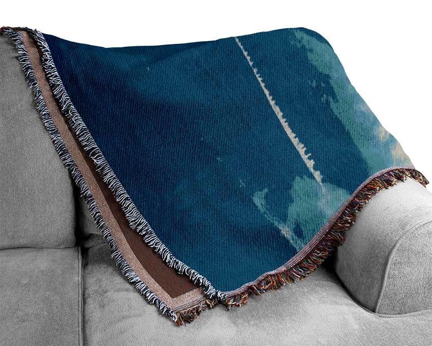 Eiffel Tower Sunset 1 Woven Blanket