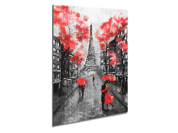 Eiffel Tower Streets 17 Metal Print