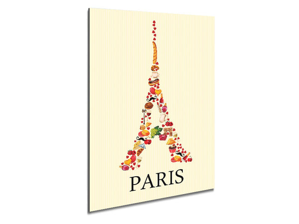Eiffel Tower Delights Metal Print