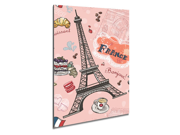 Eiffel Tower Chic 2 Metal Print