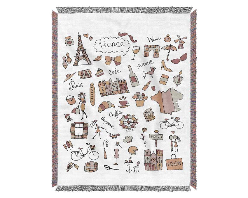Things To Do In The City 4 Woven Blanket