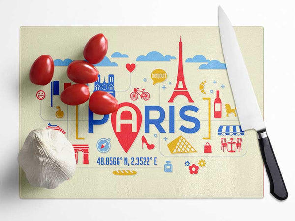 Things To Do In The City 5 Glass Chopping Board