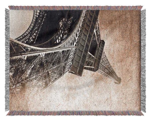 Eiffel Tower Retro 10 Woven Blanket