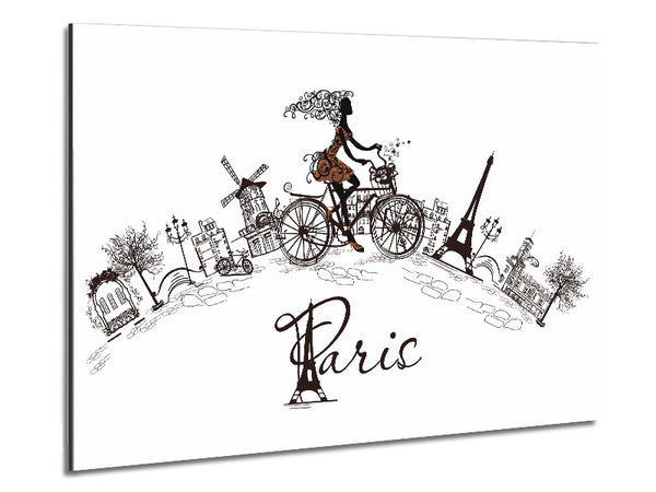 Eiffel Tower Chic 10 Metal Print