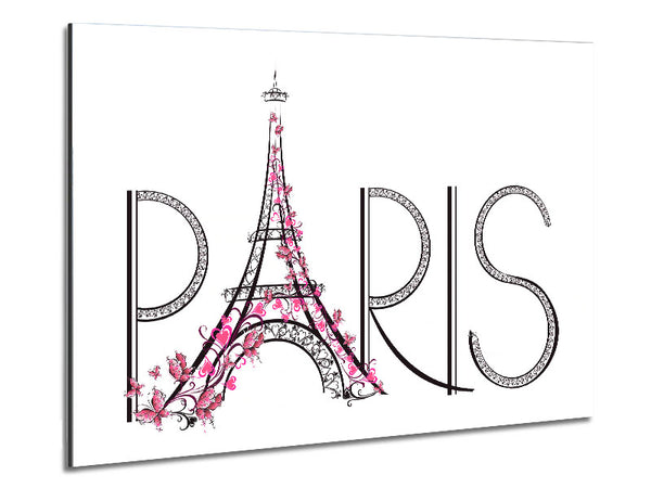 Eiffel Tower Chic 9 Metal Print