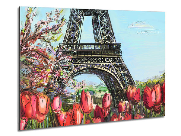 Eiffel Tower Close Up 3 Metal Print