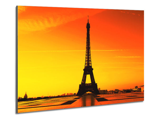 Eiffel Tower Sunset 5 Metal Print