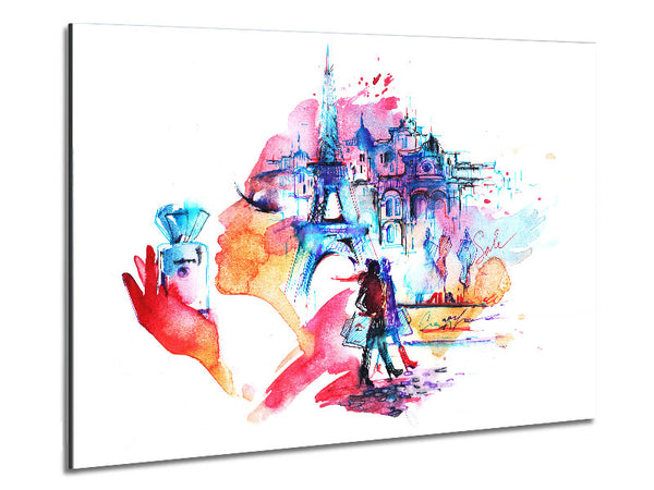 Eiffel Tower Chic 8 Metal Print