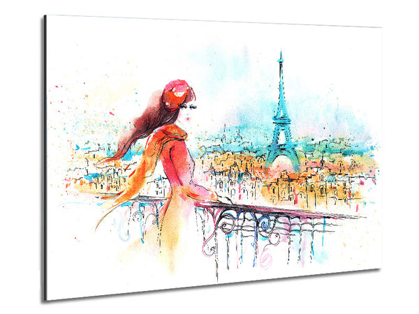 Eiffel Tower Beauty Metal Print