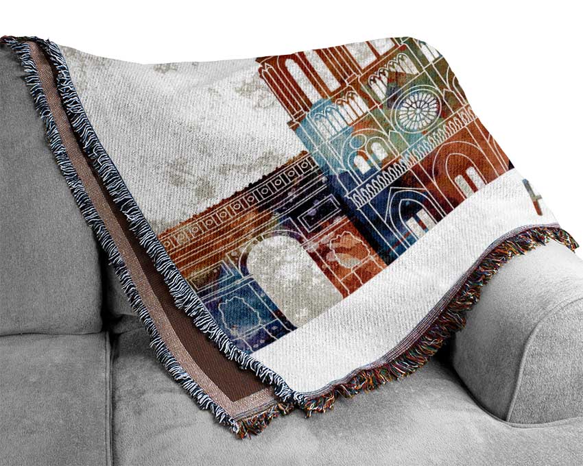 Eiffel Tower France 13 Woven Blanket