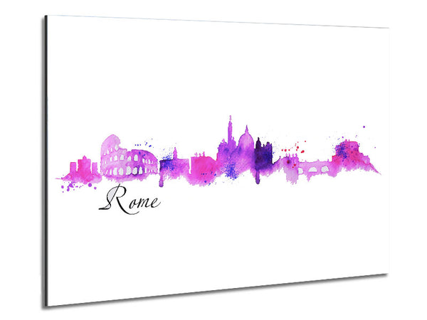Pink Outline Metal Print