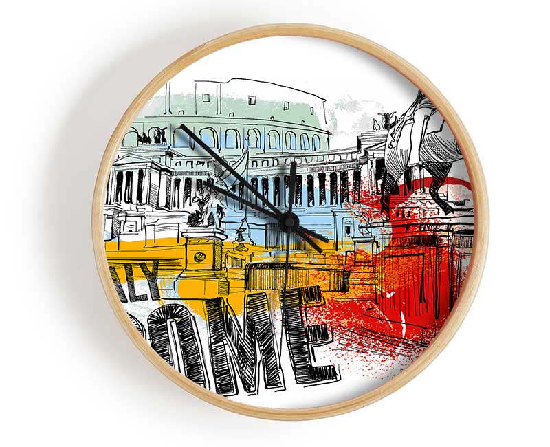 Monuments Of The City Clock - Wallart-Direct UK