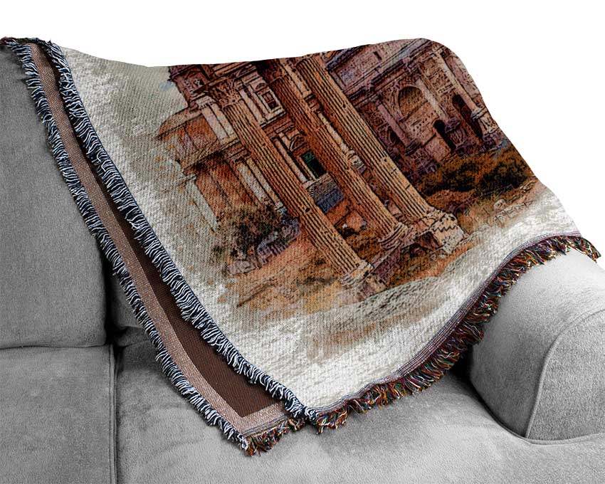 The Roman Forum Woven Blanket