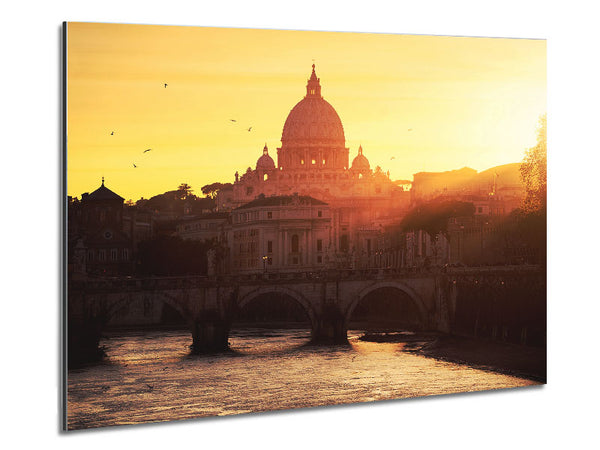 Sunrise Over The Beautiful Metal Print