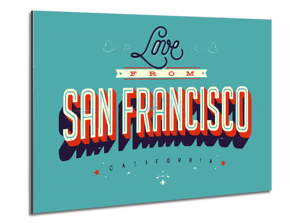 Love From California Metal Print