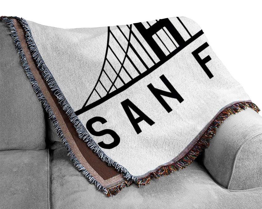 Golden Gate Bridge 4 Woven Blanket