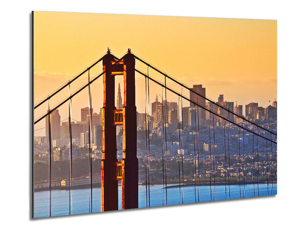 Golden Gate Bridge Structure Metal Print