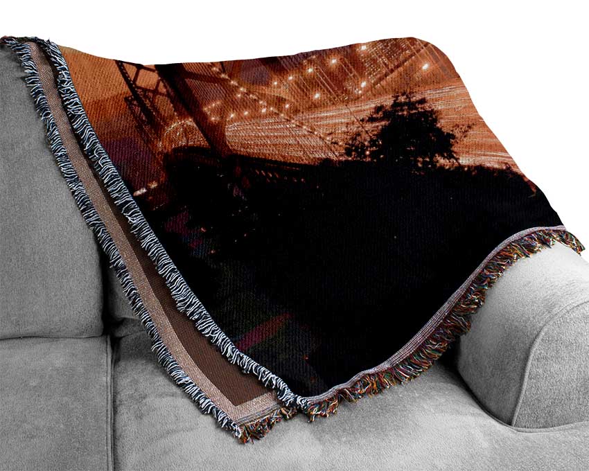 Golden Gate Bridge To The City Woven Blanket