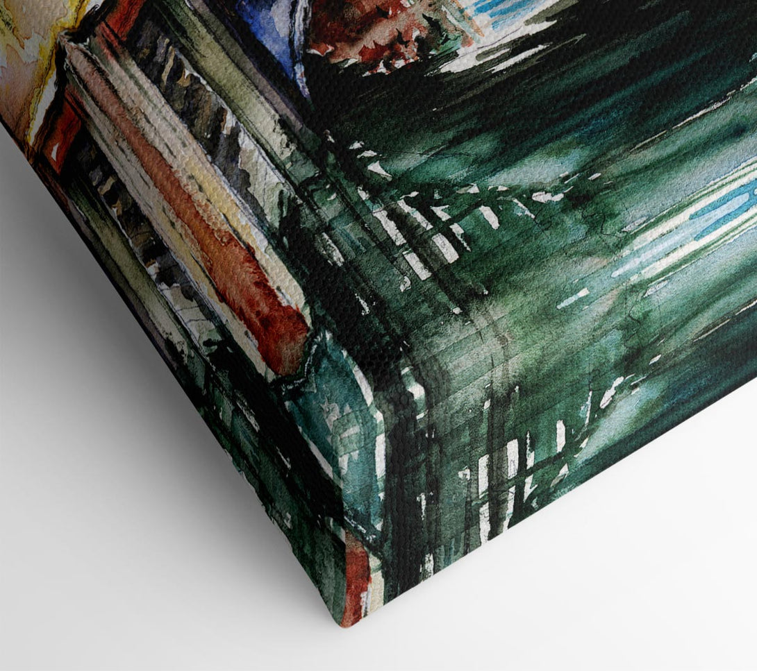  A Canvas Print of Bridge In The Water Canvas Art