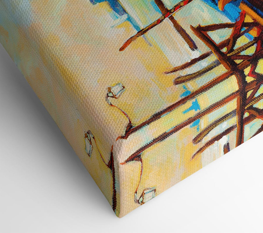 A Canvas Print of Gondola Line Up 1 Canvas Art