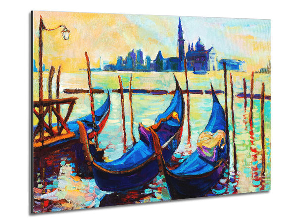 Gondola Line Up 1 Metal Print