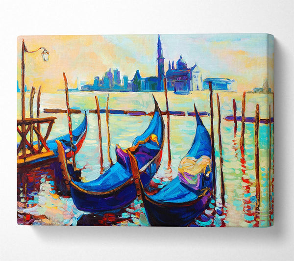  A Canvas Print of Gondola Line Up 1 Canvas Art