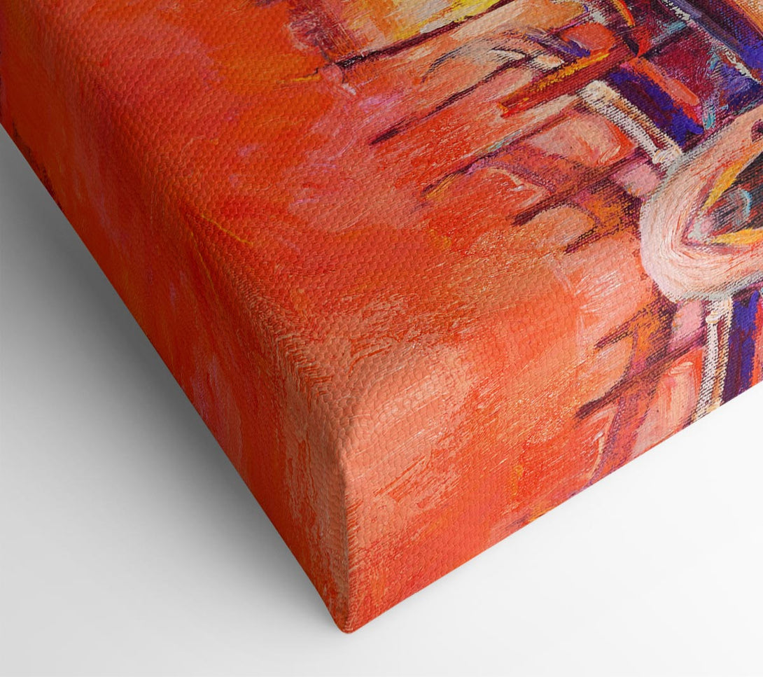 A Canvas Print of Gondola Line Up 2 Canvas Print