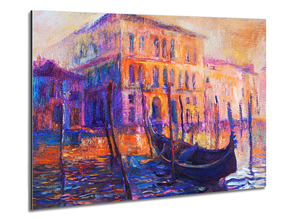 Lonesome Gondola Metal Print