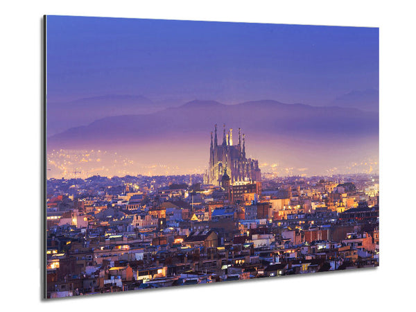 View Over The City Metal Print
